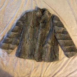 Rabbit fur coat